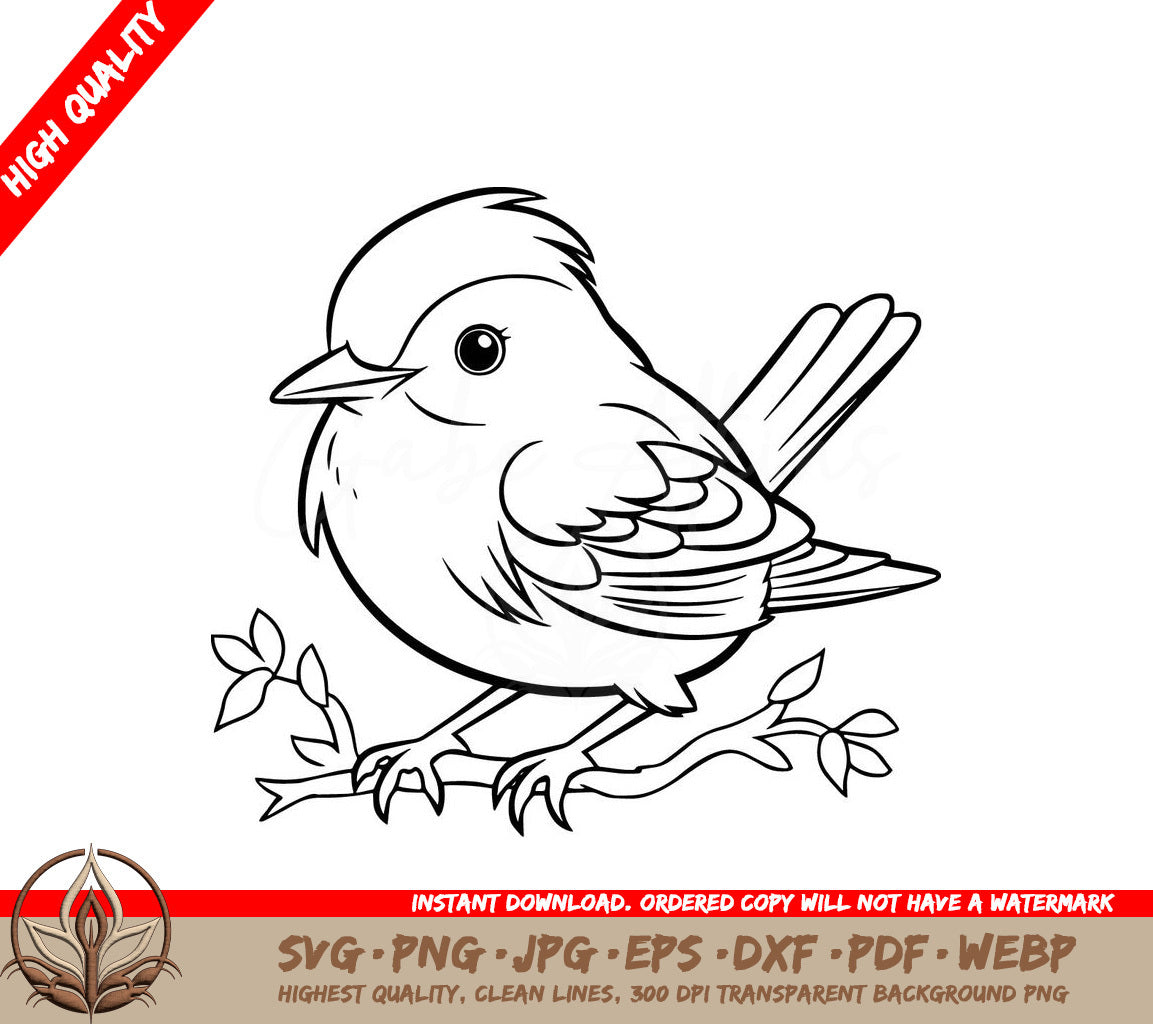 Songbird Resting: Multi-Format Digital Design File