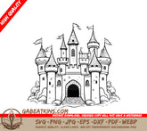 Castle with Flags Flying SVG - Songs of the Stars Melody SVG