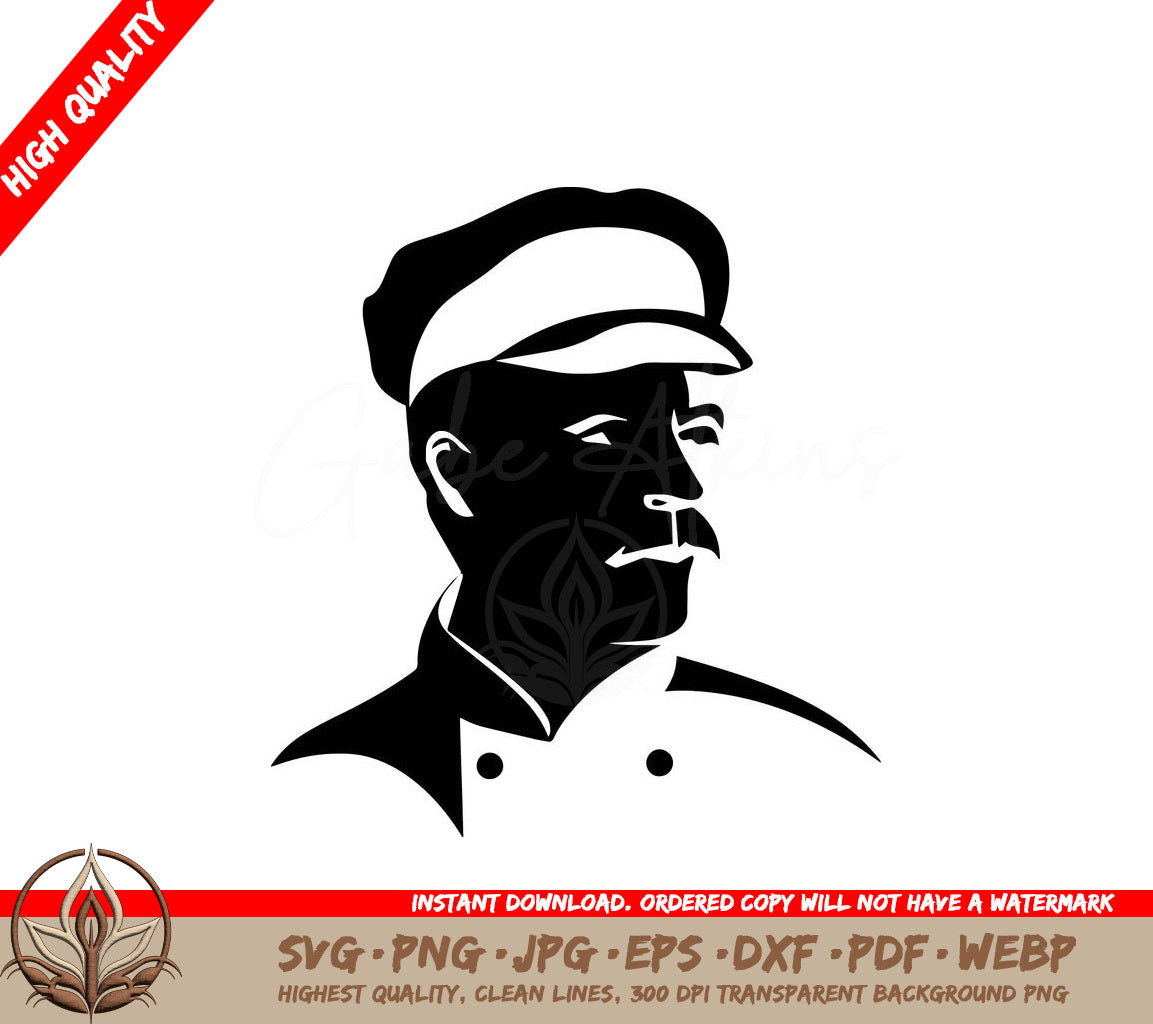 Sous Chef Digital Design File for Crafters Cutters (SVG, PNG, JPG, AI, PDF, DXF, EPS, WebP)
