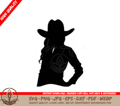 Southern Woman Silhouette: Digital Design File (SVG, PNG, JPG, AI, PDF, DXF, EPS, WebP)