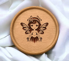 Fairy with Butterfly Wings SVG - Cute Cartoon Vector Design SVG