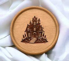 Haunted House SVG Gothic Architecture Illustration for Halloween Designs SVG