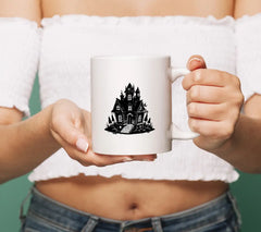 Haunted House SVG Gothic Architecture Illustration for Halloween Designs SVG