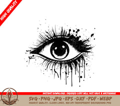 Spooky Eye Digital Design File (SVG, PNG, JPG, AI, PDF, DXF, EPS, WebP)