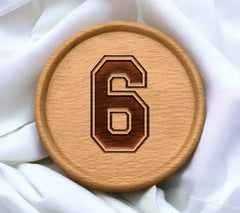 Sports Jersey Number 6 SVG SVG