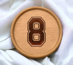 Sports Jersey Number 8 SVG SVG