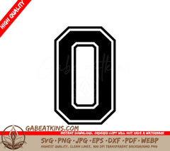 Number 0 SVG SVG