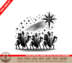 Star Guided Kings - Multi-Format Digital Design File