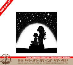 Stargazing Serenity SVG PNG JPG AI PDF DXF EPS WebP