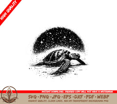 Stellar Turtle Journey SVG Cut File