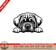 Stern Mastiff Gaze SVG PNG JPG AI PDF DXF EPS WebP Digital Download