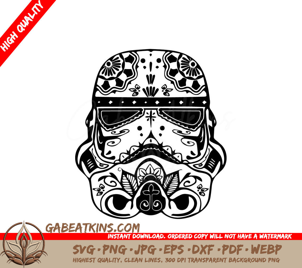 A Storm Trooper SVG - Storm Trooper Mandala SVG SVG