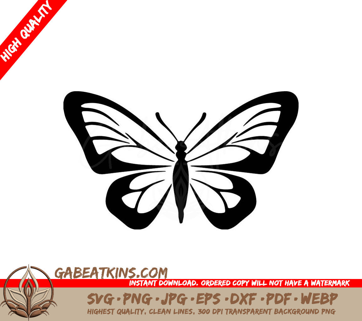 Butterfly SVG - Stunning Moth Vector Graphic SVG