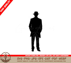 Stylish Gentleman - Digital Design in Multiple File Formats
