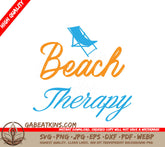 Blue & Orange Beach Therapy SVG SVG