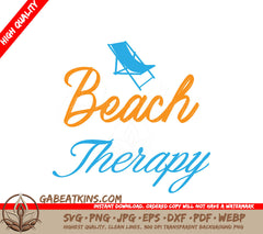 Blue & Orange Beach Therapy SVG SVG
