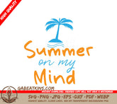 Summer Palm Tree SVG Design SVG