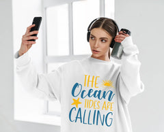 Ocean Tides Are Calling Blue & Yellow SVG Sign SVG