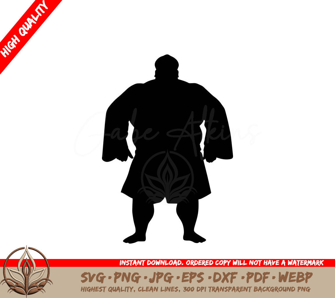 Sumo Stance Digital Design File (SVG, PNG, JPG, AI, PDF, DXF, EPS, WebP)