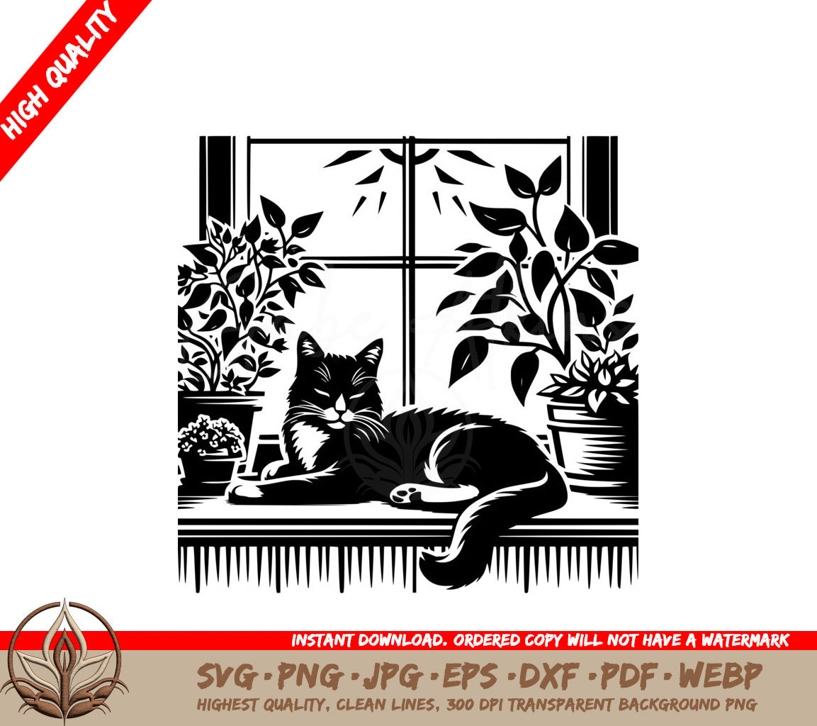 Sunny Sill Siesta SVG Cut File Download