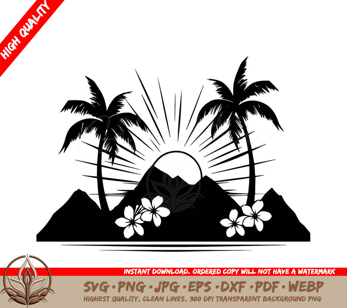 Sunrise Mountainscape: Digital Download in Multiple File Formats