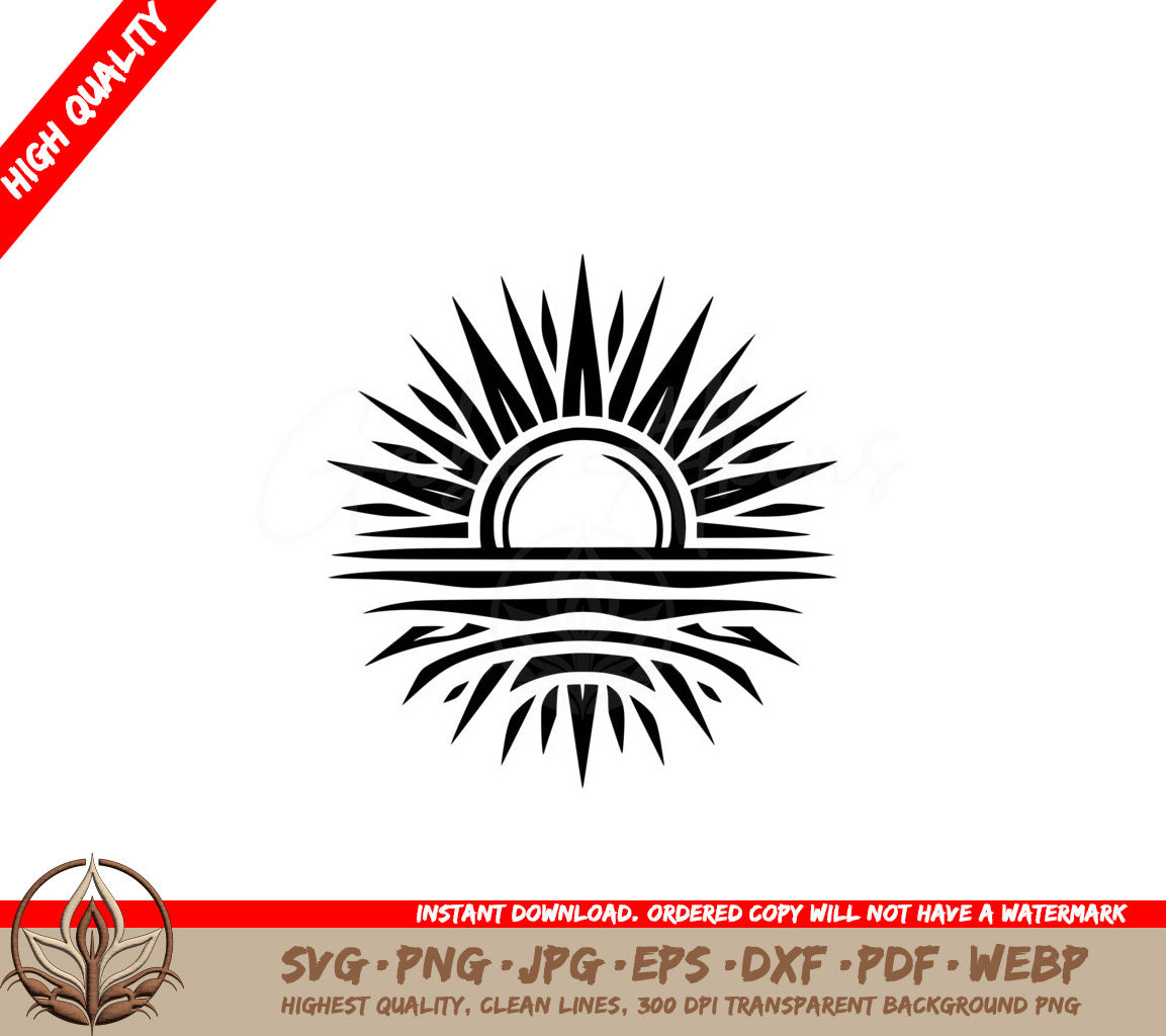 Sunrise Radiance Digital Design SVG