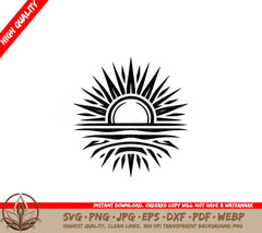 Sunrise Radiance Digital Design SVG
