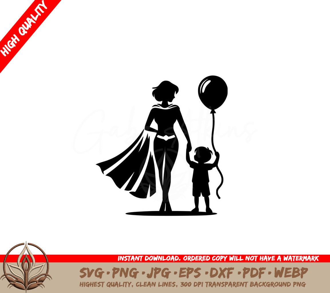 Superhero Mom SVG Cut File