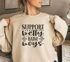 Support Belly Raise Boys SVG - Sign Design SVG