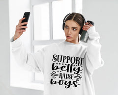 Support Belly Raise Boys SVG - Sign Design SVG