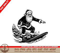 Surfing Santa - Digital Design in Multiple File Formats