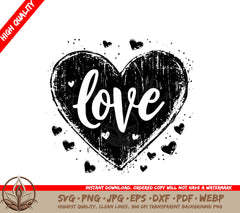 Surrounded by Love Digital Design File (SVG, PNG, JPG, AI, PDF, DXF, EPS, WebP)