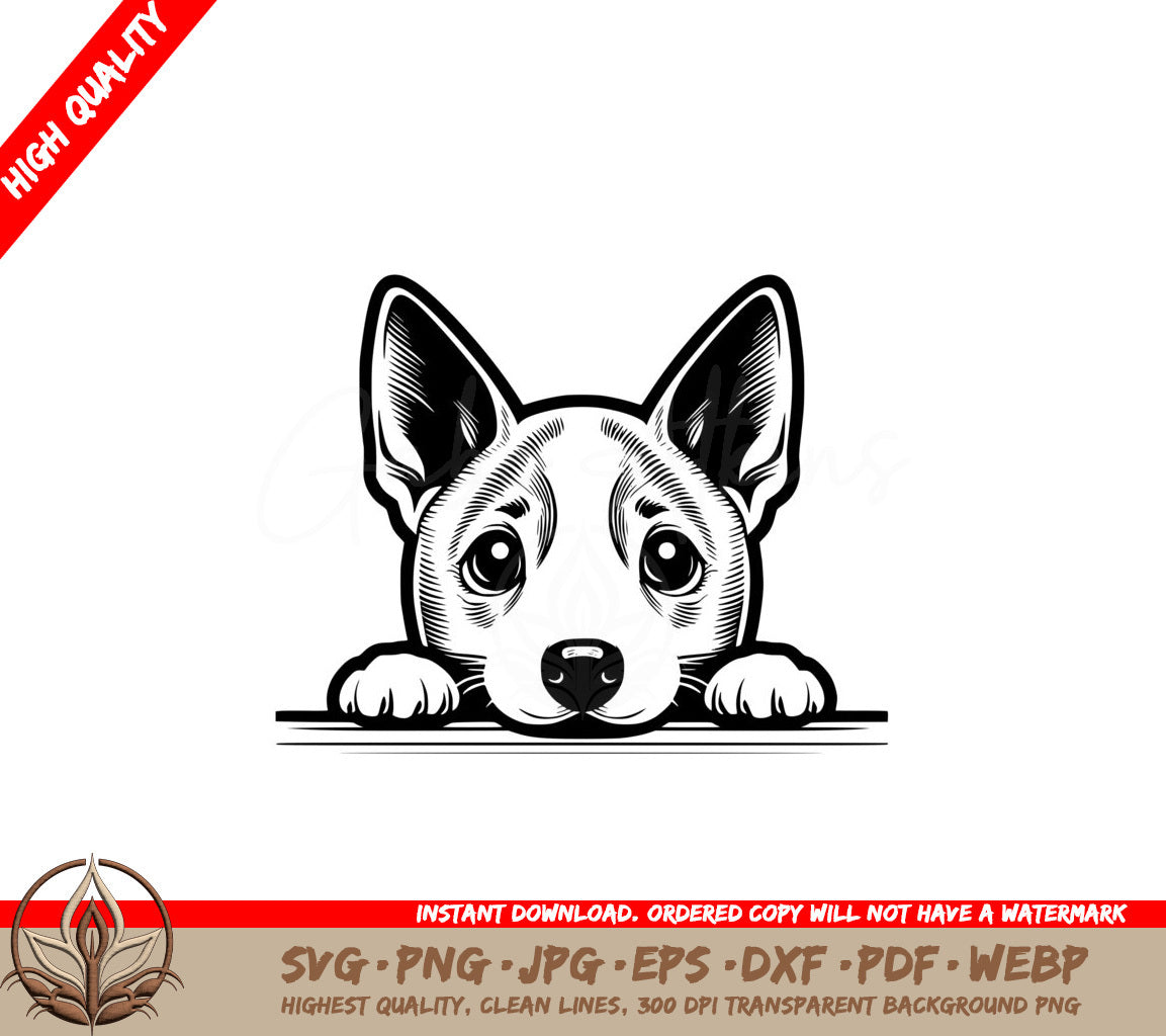 Sweet Basenji Puppy SVG