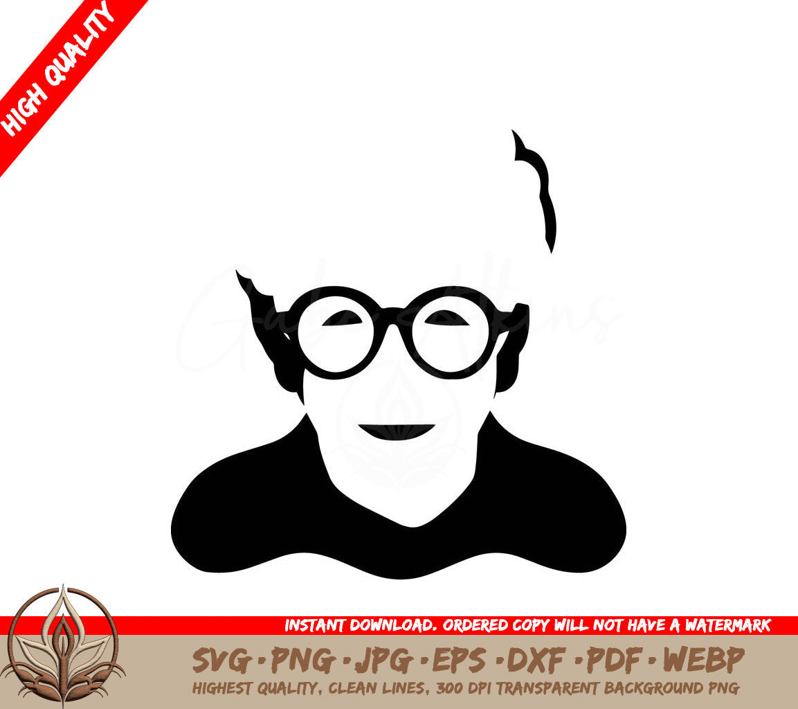 Sweet Granny Smile - Digital Design in Multiple File Formats (SVG, PNG, JPG, AI, PDF, DXF, EPS, WebP)