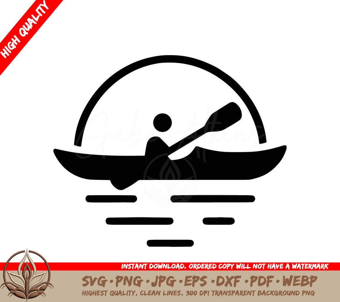 Swift River Rider: Digital Design File (SVG, PNG, JPG, AI, PDF, DXF, EPS, WebP)