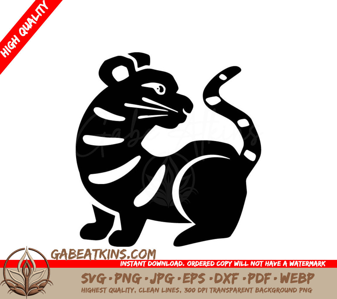 Tiger Silhouette SVG - Year of the Tiger Vector Graphic SVG