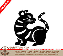 Tiger Silhouette SVG - Year of the Tiger Vector Graphic SVG