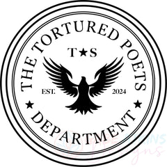 The Tortured Poets Department Circle SVG | TTPD Circle SVG, PNG JPG, | TTPD Circle SVG, PNG JPG, EPS, DXF, PDF