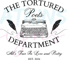 The Tortured Poets Department SVG Bundle | 13 TTPD SVG Bundle Designs | SVG, PNG JPG, EPS, DXF, PDF File Formats Included