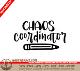 Chaos Coordinator SVG - Pencil Drawing SVG