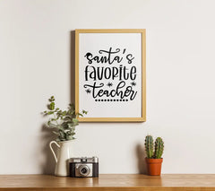 Santas Favorite Teacher SVG - Design SVG