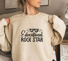 Educational Rockstar Guitar SVG - Teacher Design SVG