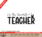 Favorite Teacher SVG SVG