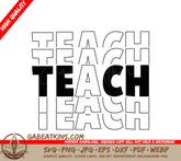 Teacher SVG  - Teach SVG