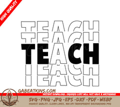 Teacher SVG - Teach SVG