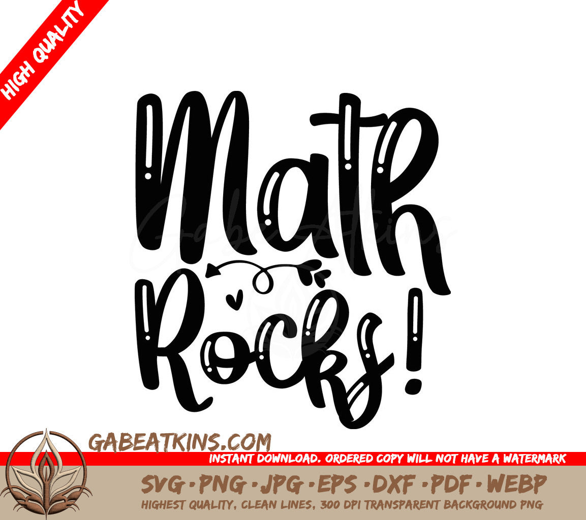 Math Rocks SVG Teacher SVG