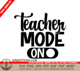 Teacher Mode On SVG Design SVG