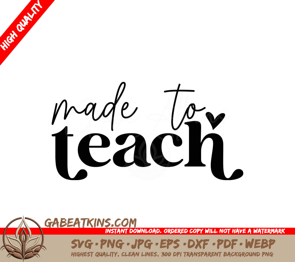 Made to Teach SVG SVG