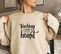 Teaching Is A Work Of Heart SVG - Teacher Appreciation Design SVG