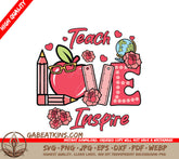 Teacher Love & Inspire SVG SVG